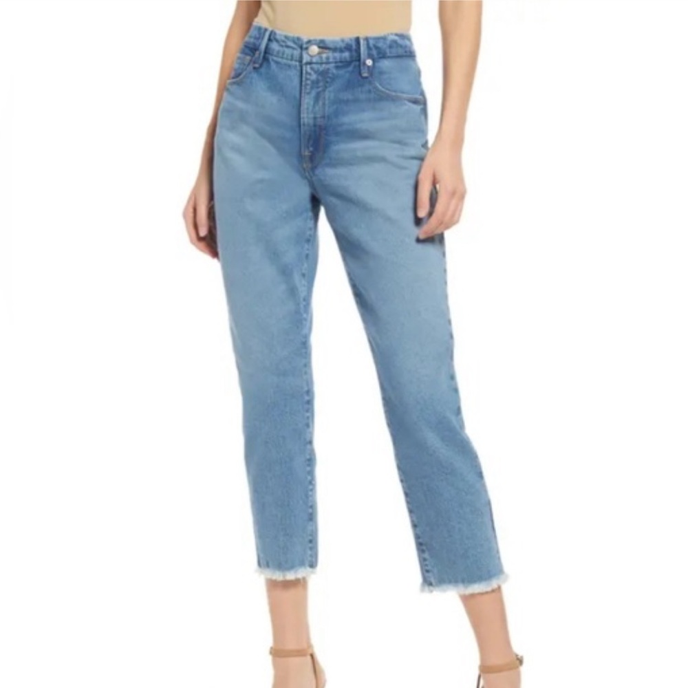 Good American Women's Boyfriend Jeans in Light Blue